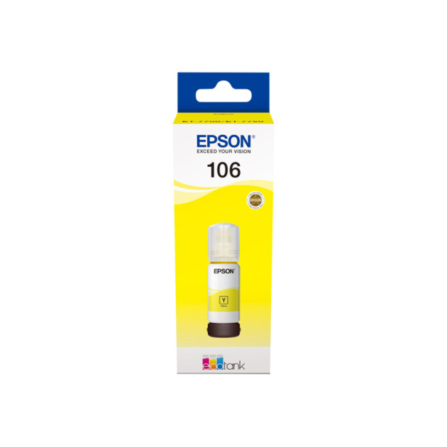 Tusz EPSON 106 EcoTank Yellow (żółty) (C13T00R440)